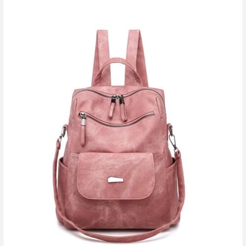 Women Backpack PU Leather Retro Large Capacity Travel Backpacks Fashion Designer Classic Backpacks For School Teenagers Girls