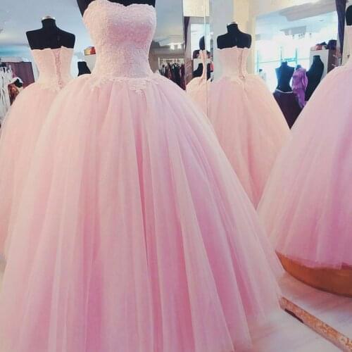 Angelsbridep Ball Gown Tulle Quinceanera Dresses Fashion Appliques Princess Sweet 16 Dress Corset Vestido 15 Anos Debutante Gown