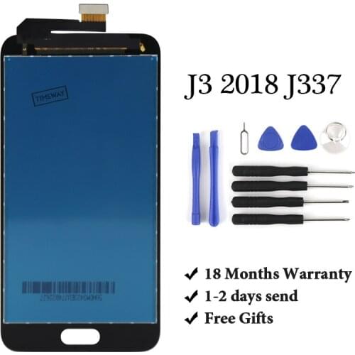 100% Tested For Samsung J3 2018 J337 Phone LCD Display Touch Screen Digitizer Assembly For Samsung J3 LCD J337 LCD display