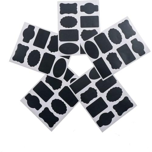16pcs Blackboard Sticker Craft Kitchen Organizer Chalkboard Labels Stickers Multifunction Novel Stationery