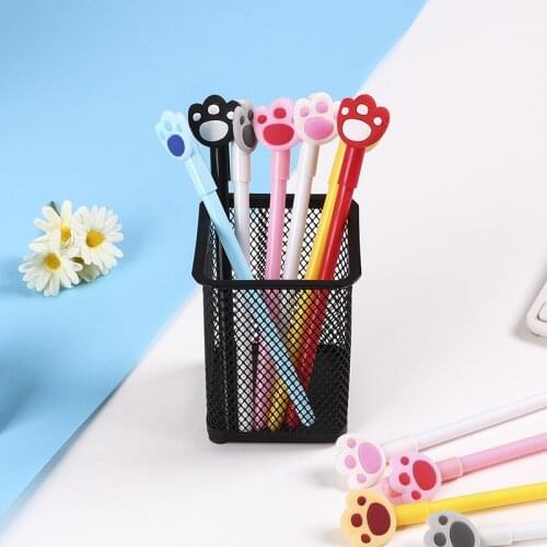 30 PCs New Cartoon Patch Cute Claw Bear Paw Gel Pen Creative Student Stationery Writing Tools Kawaii School Supplies Wholesale