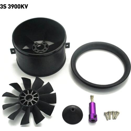 50A ESC And 64mm EDF Plane With 11 Blades Ducted Fan Suit For Rc Jet Airplane 64 With Detachable Design Of Guide Ring