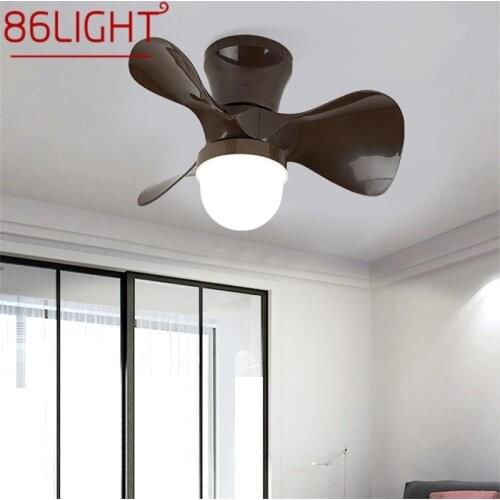 86LIGHT Modern Creative Ceiling Fan With Lights Remote Control 3 Colors LED Cartoon Design For Children Home Bedroom Study