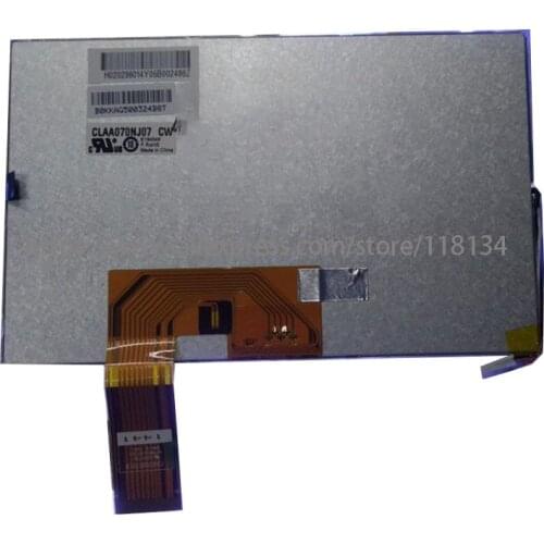A+ 7 inch 40 pin Car GPS navigation control KR070LJ2T CLAA070NJ07 CW LCD display screen Internal screen lcds panel