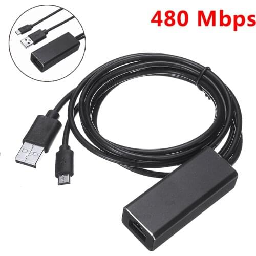 Pohiks 1 PC Ethernet Adaptor Cables Network for Fire TV Stick New Micro USB to RJ45 10/100Mbps Cable