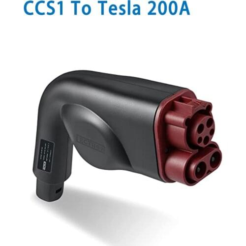 CCS1 charger adapter for Tesla, 200A and 100-800V DC-only for Tesla owners CCS adapter to access fastest Combo1 charging station