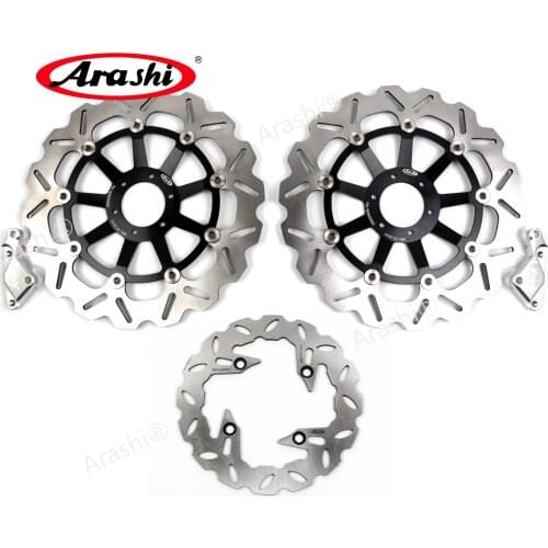 Arashi 1 Set For HONDA VTEC 400 1999 - 2015 CB400 Floating Front Brake Disc Rear Brake Discs Rotors 2000 2001 2002 2003 2004
