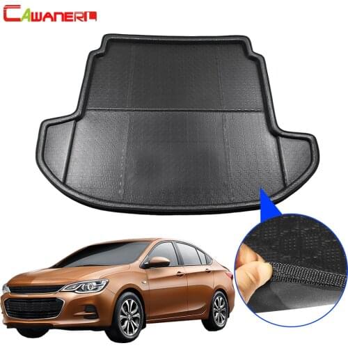 Cawanerl Car Accessories Cargo Boot Tray Liner Rear Trunk Mat Carpet Floor Mud Kick Pad For Chevrolet Cavalier 2011-2017