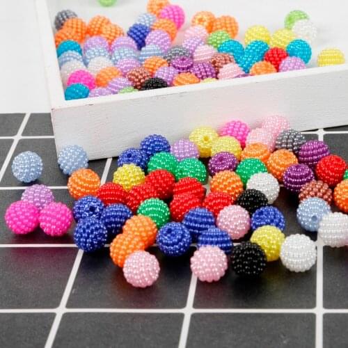 Free Shipping 100pcs about 10mm Blend Color Imitation Pearl Beads DIY Round Acrylic Beads Fit Europe Beads for Jewelry Making