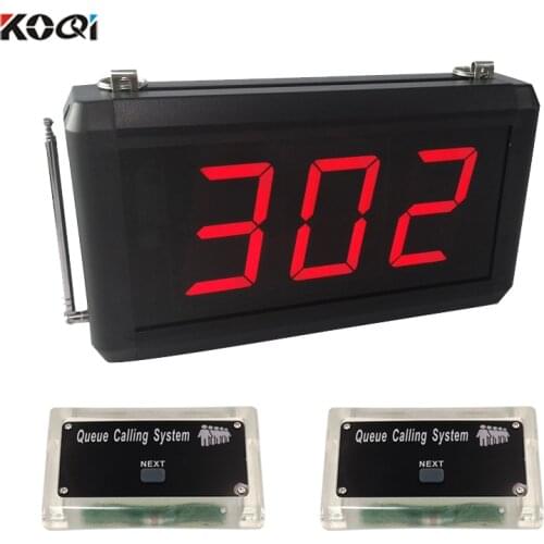 Brilliant turn o matic 2-3 digit take a number led counter display NEXT call button queue paging system for bank service calling