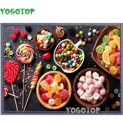 DIY Diamond Embroidery Colorful candy Diamond Painting Full Square Round Cross Stitch Mosaic Pictures Of Rhinestones YY4732