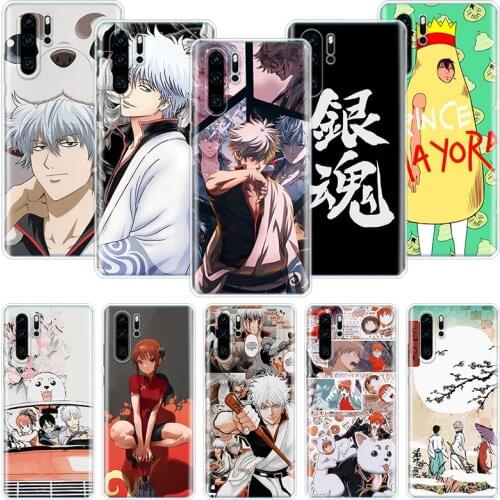 Gintama Funny Japan Anime Phone Case For Huawei Honor 10 9 20 9X 8A 8X 8S 7A 7X Lite Pro 10i 20i Y5 Y6 Y7 Y9 2019 Cover Coque
