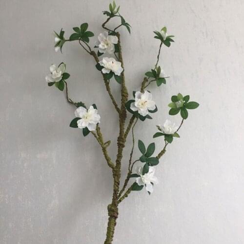 1pc Azalea Artificial Flowers Soft Branches Fake Plants Home Living Room Decoration Furnishings Floral Arrangement Styling