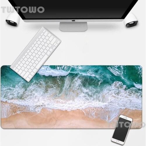 Mats Beach Ocean Water Mouse Pad Mousepad Gaming Mouse Mat Desktop Mouse Pad Desk Mat Natural Rubber Soft Computer New Carpet