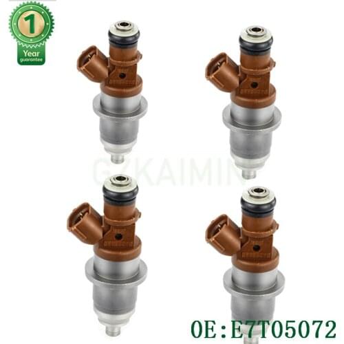 Sets of 4 Flow Matched high quality Fuel Injector nozzle injection E7T05072 For Mitsubishi Pajero IO H67W H77W 4G93 4G94
