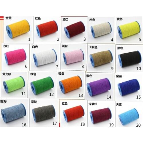 New 20 Colors High Quality 1Pcs 0.5mm*500M/Roll Colorful Round Rubber Elastic Rope Band DIY Dress Clothes Sewing Accessories