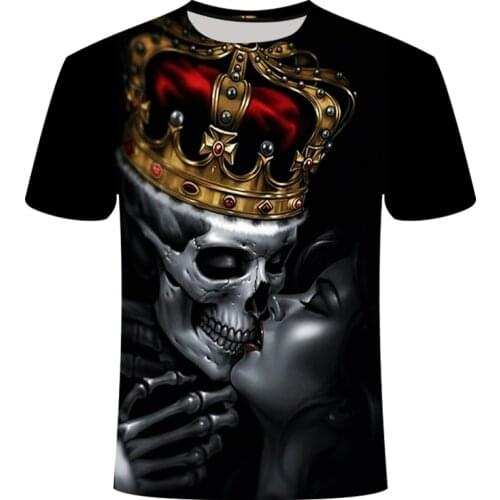 2021 New Design t shirt men/women heavy metal grim Reaper Skull 3D printed t-shirts casual Harajuku style tshirt streetwear tops