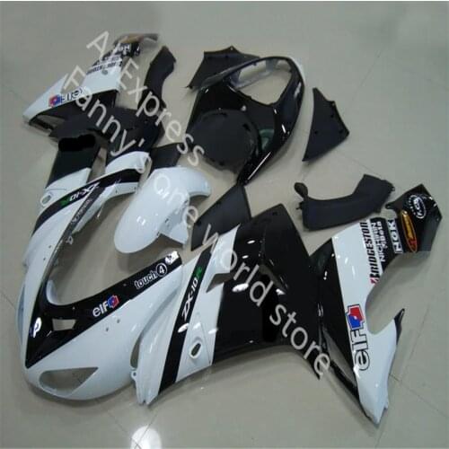 New ABS Injection Fairing Kit For Kawasaki Ninja ZX10R 2006 2007 Fairing Ninja ZX 10R 06-07 white black Bodywork Fairing