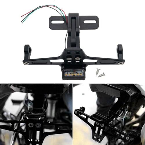New Adjustable Motorcycle Pit Sport Bike License Plate Bracket For bmw s1000xr forza300 honda msx cb 400 er6f yamaha xt 600