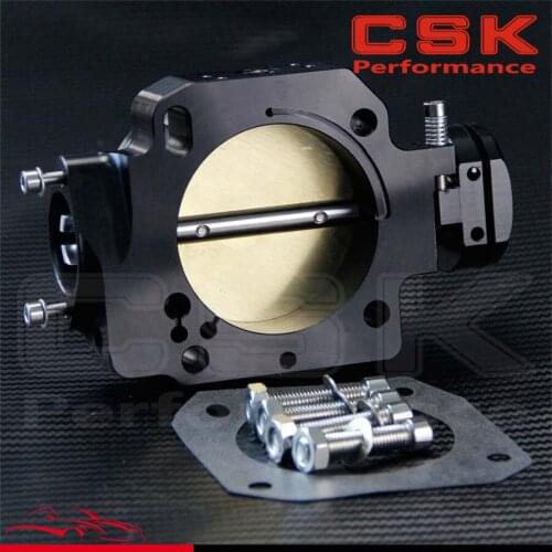 Upgrade 70MM Intake Manifold Throttle Body Fits For Civic Integre D/B/F/H-Series Black