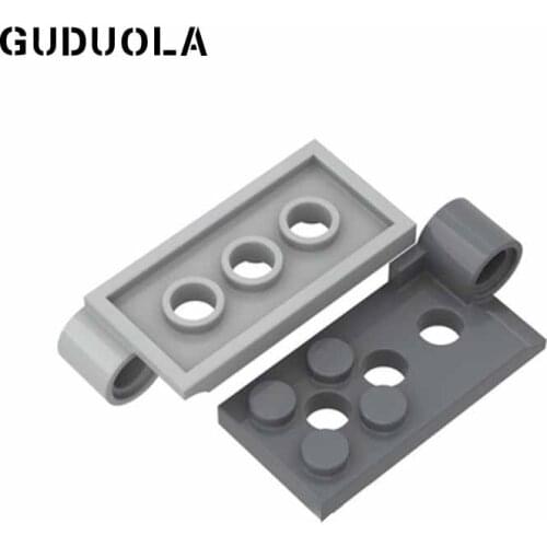 Guduola 98285 Hinge Plate Bottom 2 x 4 with 4 Studs and 3 Pin Holes MOC Building Block Education DIY Parts for 30pcs/LOT