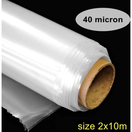 20 square meter 2x10m Greenhouse Clear Plastic Film Thickness 40 micron Polyethylene Covering
