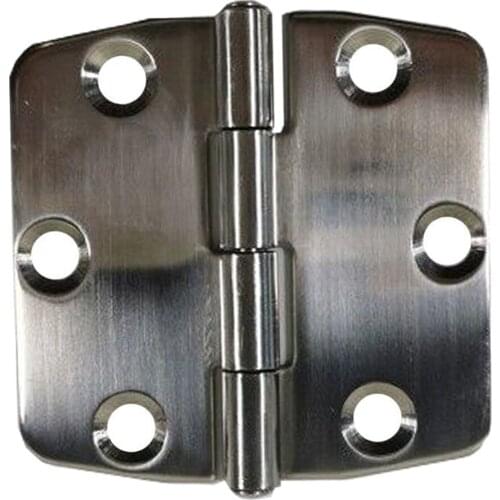 POLISHED STAINLESS STEEL BUTT HINGE FOR MARINE BOAT HOME FURNITURE 74X75MM