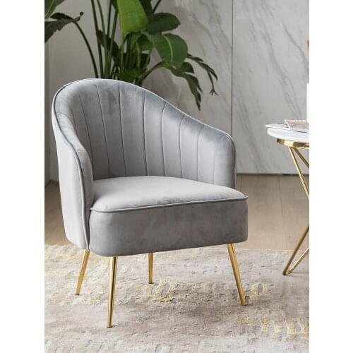 Nordic Sofa Chair Living Room Furniture Lounge Chair Modern Balcony Garden Coffee Makeup Vanity Chair Dining Chairs for Bedroom