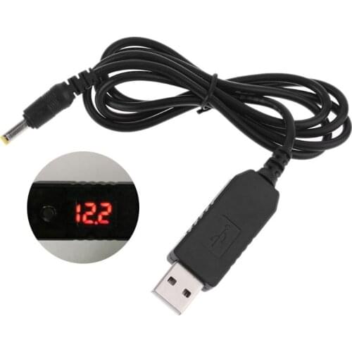 QC 3.0 USB To 5V-12V Adjustable Voltage Step Up 4.0x1.7mm Power Cable For WiFi Router LED Lamp Blood Pressure Monitor