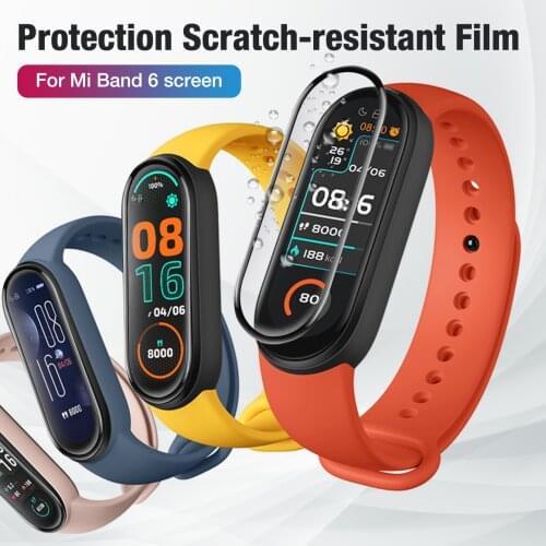 Protective Film For Xiaomi Mi Band 6 Screen Protector For Xiaomi Mi Band 6 Watchband 6 Soft TPU Film For Mi Band 6 Not Glass
