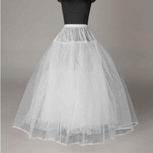 WOMENS LAYERED TULLE MESH RUFFLED BRIDAL HOOP SKIRT SLIP PETTICOAT