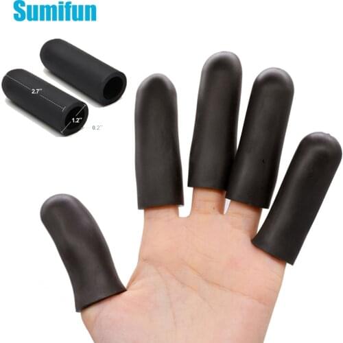 2Pcs Black Thick Finger Protector Separator Silicone Gel Tubes Thumb Covers Toe Protection Corn Blister Cracked Pain C1696