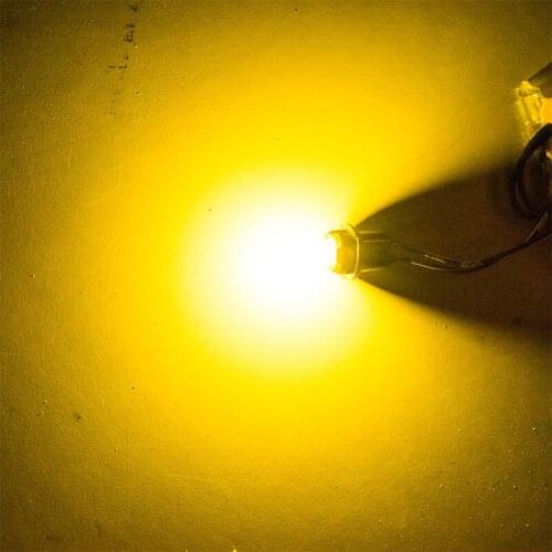 20Pcs Yellow T10 W5W 12LED 194 168 COB Led Bulb Plastic Lamp Auto Wedge Clearance Lamp License Light Bulbs