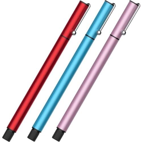 200pcs/lot promotion gifts item gel pen 0.5mm black metal pens