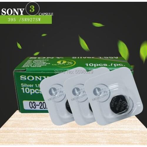 3pcs 1.5V For Sony Single grain packing 395 SR927SW 399 SR927W LR927 AG7 Watch Battery Button Coin Cell