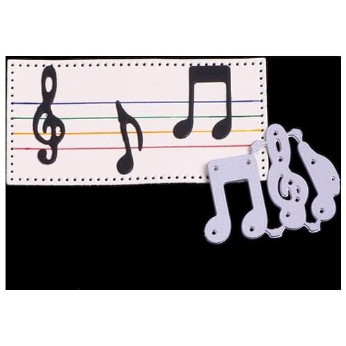 Music Mold Scrapbook Punch Metal Cutting Dies For Scrapbooking Stencils DIY Album Cards Decoration Embossing Die Cuts Cut Cutter