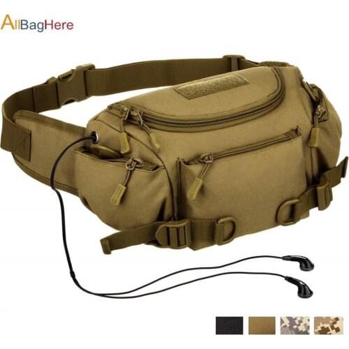 Multifunction Tactical Gear Waist Bag Military Camouflage Dual-use Outdoor Sports Riding Climbing Hiking Cycling Messenger bags