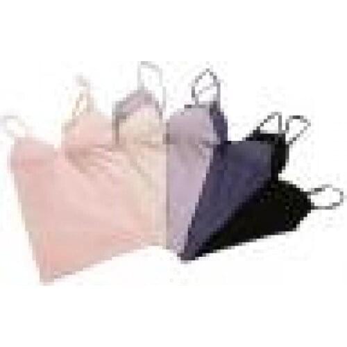 Modal Adjustable Strap Built In Bra Padded Self Mold Bra Top Camisole