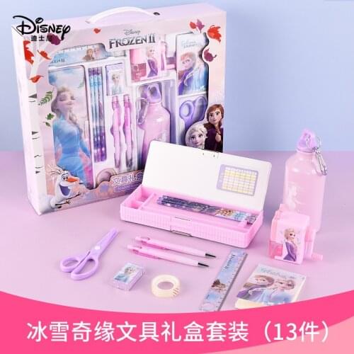 Disney Mickey Minnie Frozen Marvel Stationery Set Male and Female Student Gift Prize Fashion Childrens School Supplies Birthday