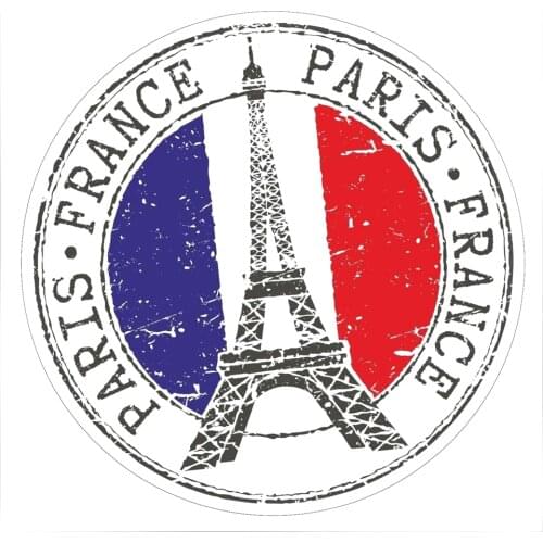 Paris Eiffel Tower French Vinyl Car Truck Hand Luggage Sticker Personality Accessories Decal