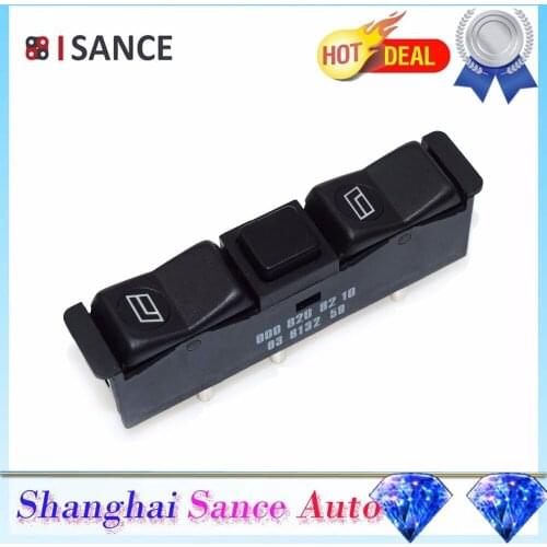 ISANCE Master Power Window Switch Left For Mercedes-Benz W122 W123 W128 W126 W201 190 300 380 500 OE# 0008208210