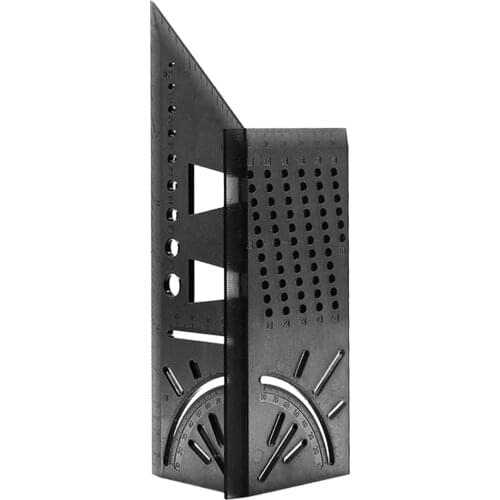 45+90 Degree 3D Mitre Angle Metric Measuring Square Size Angle Ruler Protractor Gauge for Woodworking Measuring Tools