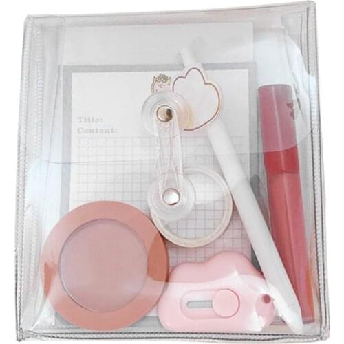 Portable Transparent Makeup Bag Organizer Storage Pouch Travel Cosmetics Toiletries for Lady Outdoor Makeup Storage Accessories