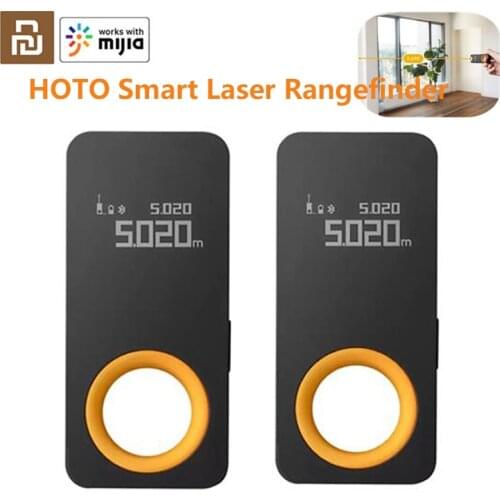 New HOTO Tape Measure Smart Laser Rangefinder Intelligent 30M OLED Display Laser Distance Meter Connect To Mihome App