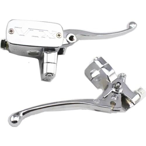Motorcycle 7/8" 22mm "VTXX" Handlebar Hand Control Reservoir Brake Clutch Levers And 1" 25mm Brake Clutch Levers Universal