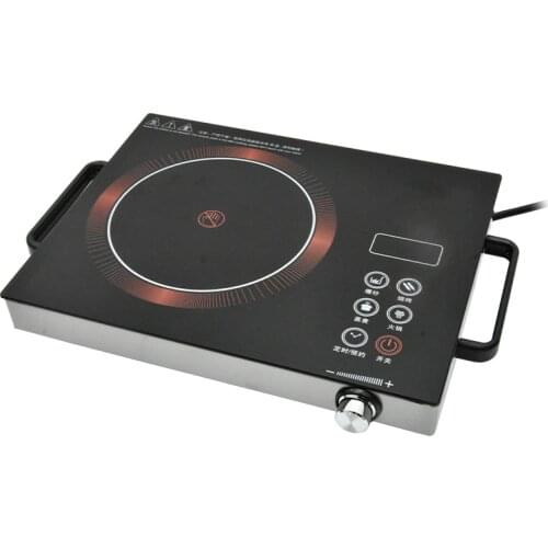 2200W Touch Control Waterproof Mini Electric Ceramic Stove Induction Cooker Microcrystalline Panel No Radiation Cooktop 220V