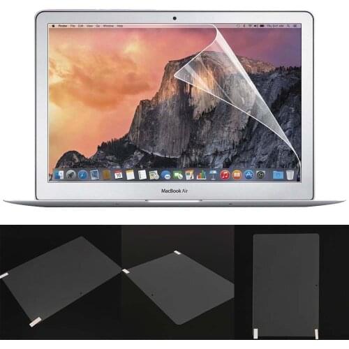 Screen Protective Guard Cover Film for Apple Macbook Air 13" A1369 A1466/White A1342 Anti-Scratch Transparent Screen Protector