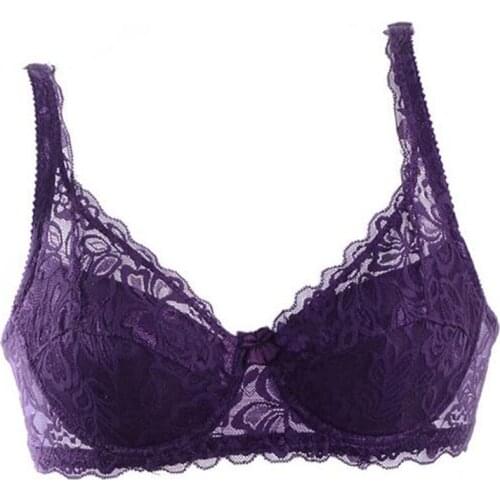 Women Sexy Underwire Padded Up Embroidery Lace Bra Brassiere Bra Push Up Bras Breathable Bra
