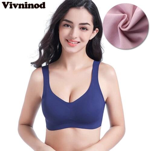 Women Sexy Seamless Bra With Push Up Solid Color Breathable Wire Free Fitness Tank Top Vest Bras Crop Top Seamless Sleeping Bras