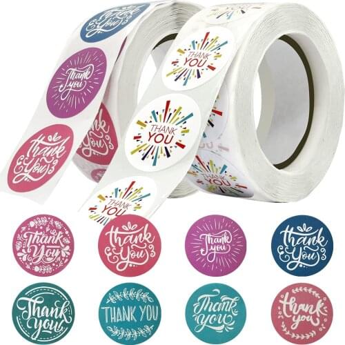 1000pcs Thank You Sticker Envelope Seals for Packaging, Envelope Stickers, Thank You Stickers for small bussiness